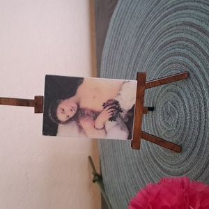 Source Unknown Classic Portrait on Wooden Easel